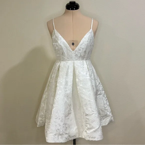 Francesca's Collections | Dresses | Francescas Reyna Jacquard Flare Mini  Dress | Poshmark